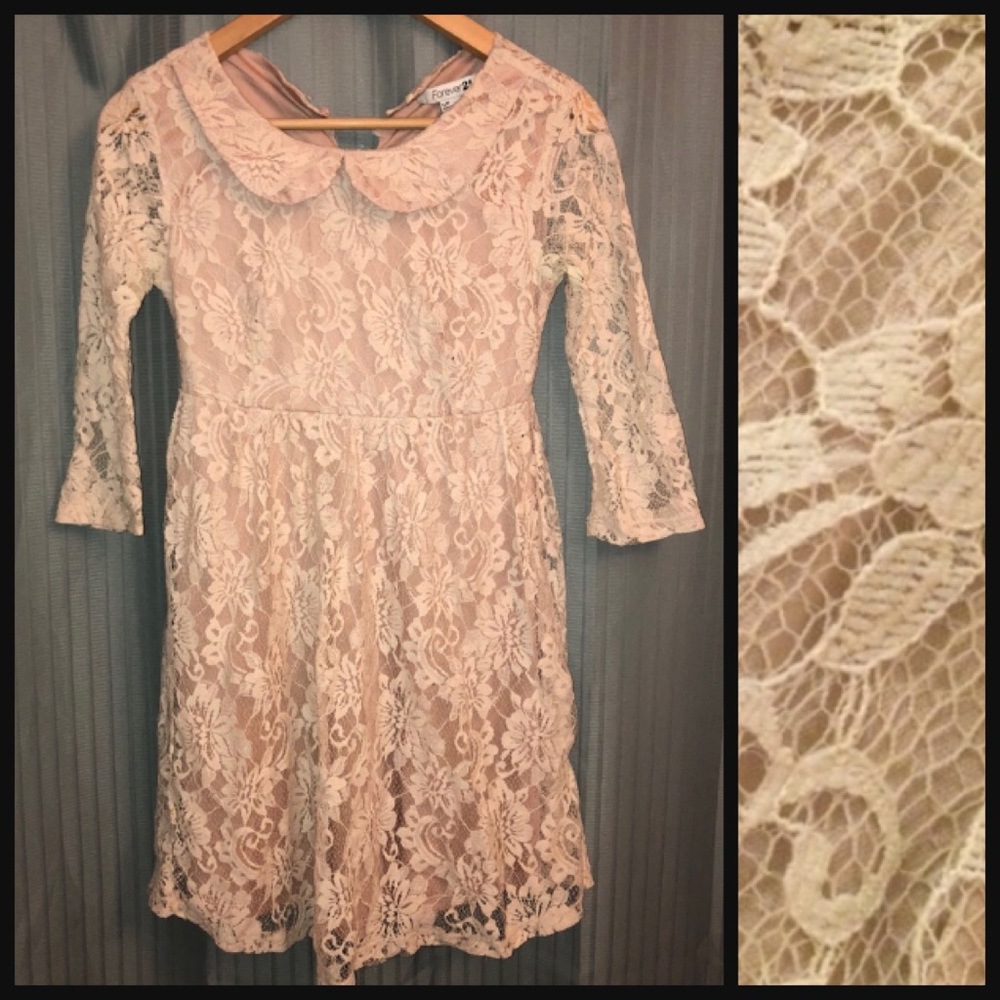 Pale Pink Lace Dress